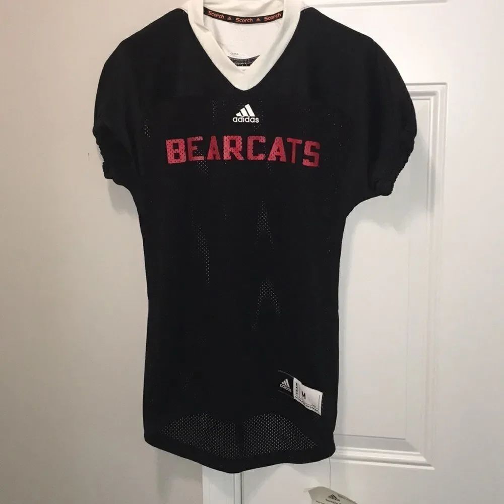 New adidas Cincinnati Bearcats Sample Lineman youth kids black football Jersey M